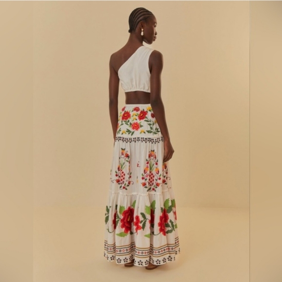 Farm Rio Embroidered Carmina Floral Maxi Dress - Picture 2 of 16